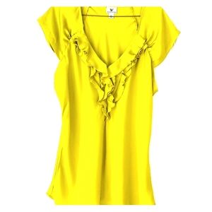 XL beautiful silky ruffle top